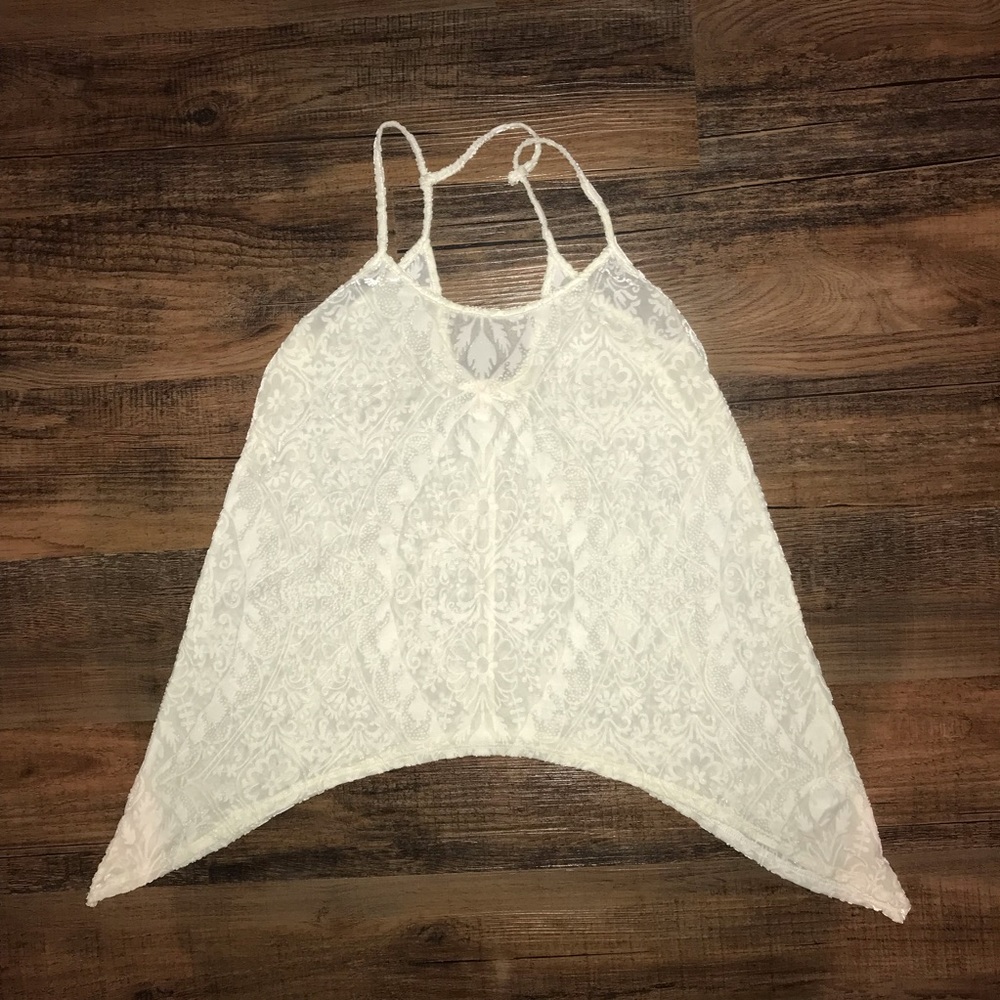 Velvet Patterned Tank Top